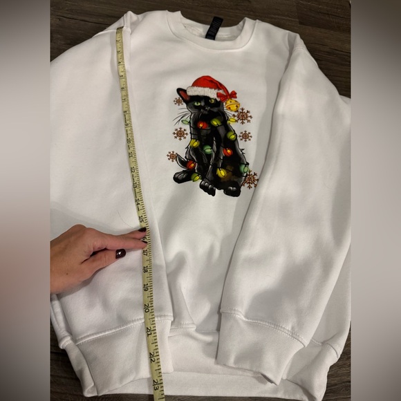Christmas Cat Sweatshirt - Picture 4 of 4